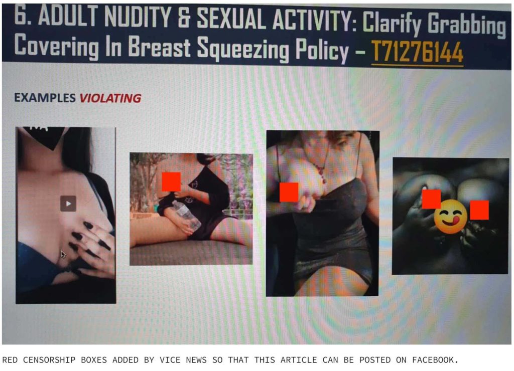 Facebook Breast Squeezing Policy 4
