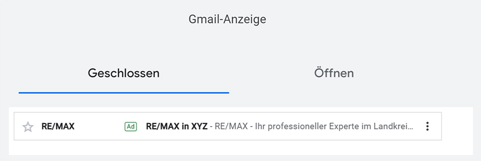 Anzeigen Beispiel Gmail Desktop 1