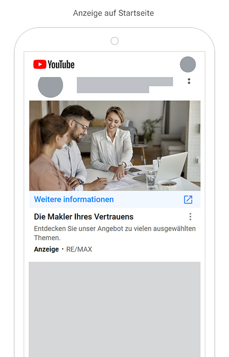 Anzeigen Beispiel YouTube Mobil 1