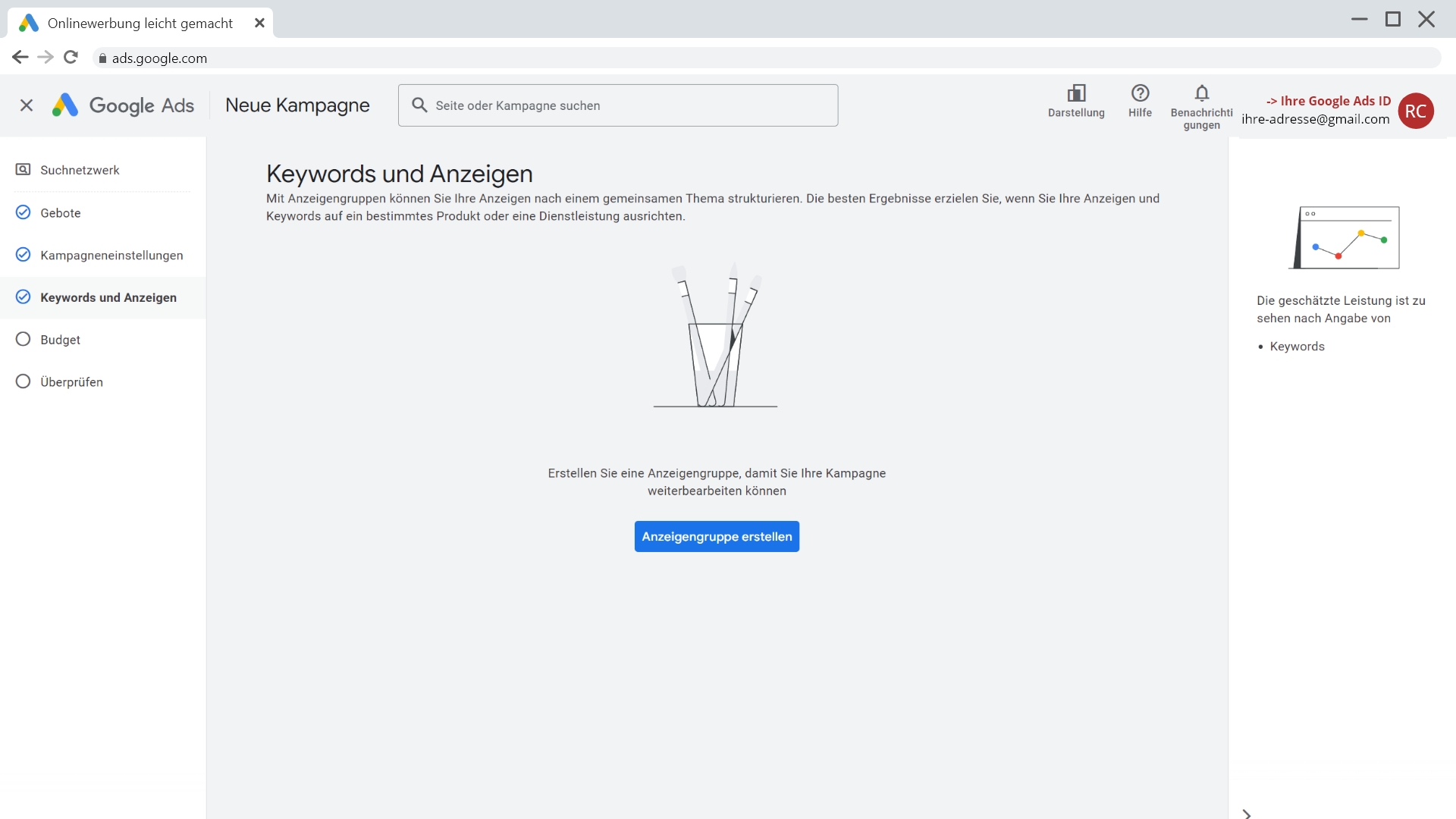 Keywords und Anzeigen 02